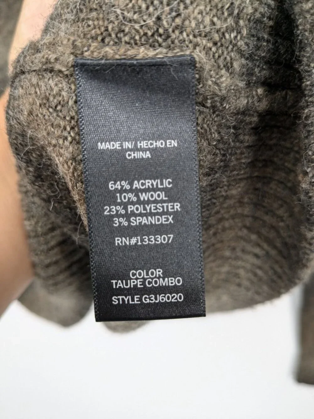 Geoffrey Beene Shawl Collar Sweater Knit Pullover Textured Cozy Rustic Size XXL